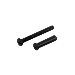 AG0365 SMEEDIJZER ZWART, SMEEDIJZER ZWART + HULS 22MM M4X35MM MM T.B.V. DEURDIKTE 40 MM