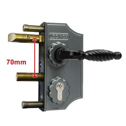 LOCINOX OUD MODEL -4- SIERPOORTSLOT KLEIN 40 MM ANTRACIET (RAL7016)