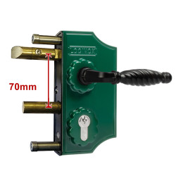 LOCINOX OUD MODEL -4- SIERPOORTSLOT KLEIN 40 MM MOSGROEN (RAL6005)