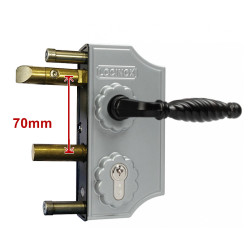 LOCINOX OUD MODEL -4- SIERPOORTSLOT KLEIN 40 MM ZILVER (ALUM)