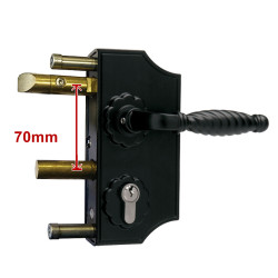 LOCINOX OUD MODEL -4- SIERPOORTSLOT KLEIN 40 MM ZWART (RAL9005)