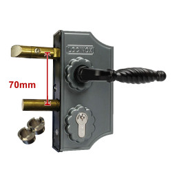 LOCINOX Oud Model -2- Sierpoortslot 40 mm Antraciet LOCINOX Oud Model -2- Sierpoortslot 40 mm Antraciet