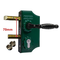 LOCINOX Oud Model -2- Sierpoortslot 40 mm Dennengroen LOCINOX Oud Model -2- Sierpoortslot 40 mm Dennengroen