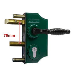 LOCINOX OUD MODEL -4- SIERPOORTSLOT KLEIN 40 MM DENNENGROEN (RAL6009)