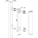 LOCINOX ADAPTERPLAAT VOOR MUURMONTAGE OF 60 MM PROFIEL - ZILVER