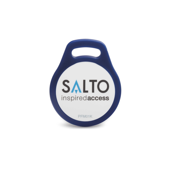 SALTO TAG MIFARE DESFIRE 4K TBV SPACE - BLAUW MET NUMMER