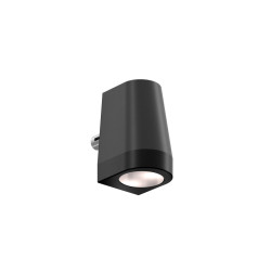 CONE55-DC-9005 - ARCHITECTURALE KEGELVORMIGE WANDVERLICHTING, 55 MM BREED, 12V DC / 24V DC - RAL 9005