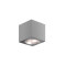 CUBE75-DC-SILV - ARCHITECTURALE KUBUSVORMIGE WANDVERLICHTING, 75 MM BREED, 12V DC / 24V DC - ZILVER