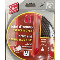 Ellen tochtband P bruin 7,5 meter (gemiddelde kier) Ellen tochtband P bruin 7,5 meter (gemiddelde kier)