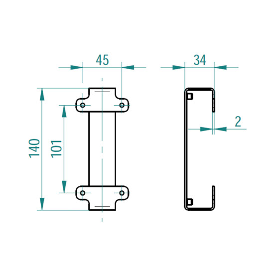 SALTO BASIS VOOR METALEN OPPERVLAKKEN TBV IQ2
