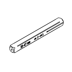 SALTO ORIGINAL KRUKSTIFT 8 MM VOOR DEURDIKTE 32-47 MM