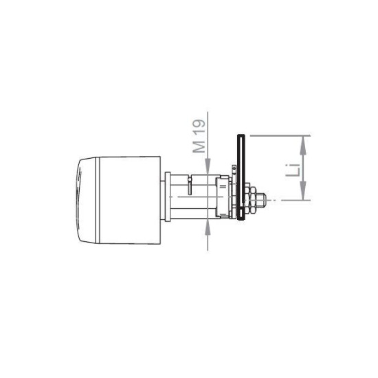 SALTO XS4 Camlock automatencilinder - DD 1-15 - 28 mm - IP55