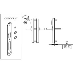 SALTO XS4 ORIGINAL BUITENKIT. RUW WEER VOOR BUITENDEUREN SP220444 SALTO XS4 ORIGINAL BUITENKIT. RUW WEER VOOR BUITENDEUREN SP220444