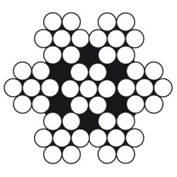 Staalkabel 7x7 RVS geschikt voor licht tuiwerk Staalkabel 7x7 RVS geschikt voor licht tuiwerk