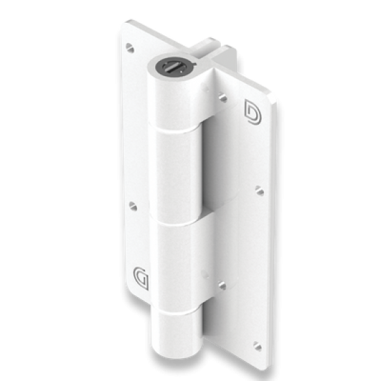 KF3AWTP - KwikFIT Aluminium Zelf sluitende scharnierset - WIT KF3AWTP - KwikFIT Aluminium Zelf sluitende scharnierset - WIT