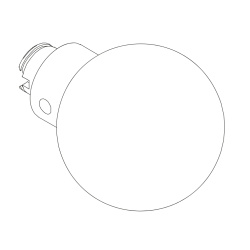 SALTO ORIGINAL+ BINNEN KRUK MODEL P VOOR 8MM KRUKSTIFT - GEBORSTELD RVS