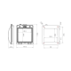 Afdekkap IP67 voor drukknop 86 x 86 mm
