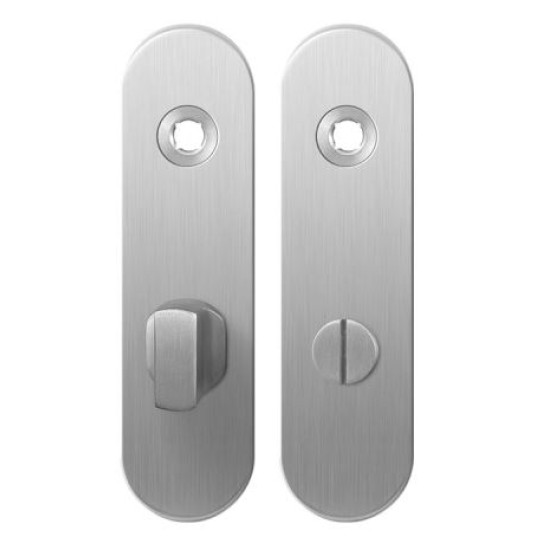 GPF1100.10 kortschild afgerond WC63/8 grote knop RVS geborsteld GPF1100.10 kortschild afgerond WC63/8 grote knop RVS geborsteld