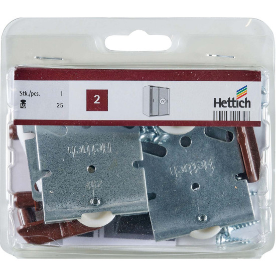 Hettich TopLine 2 1484. Schuifdeursysteem voor middelgrote kastdeuren van hout Hettich TopLine 2 1484. Schuifdeursysteem voor middelgrote kastdeuren van hout