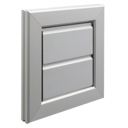 WEHA Overdrukrooster of luchtrooster opbouw 155x155mm aluminium