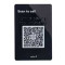 SALTO XS4 COM IGO INTERCOM QR-CODE + NFC PLAAT (MET BRAILLE) - GELIJMDE ACHTERKANT - ZWART - NL