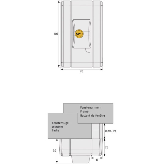 Abus FTS99 raamsluiting Abus FTS99 raamsluiting
