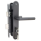 Deurklink met slot zwart PC72