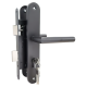 Deurklink met slot zwart PC72 Deurklink met slot zwart PC72