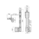 Poortslot MagnaLatch Kort Kindveilig Poortslot MagnaLatch Kort Kindveilig
