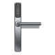 Salto BLE One S elektronisch deurbeslag U-kruk PC72mm RVS geborsteld afwerking met zwarte lezer voor deurdikte 32-47mm IP55 SKG2