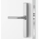 Salto BLE One S elektronisch deurbeslag U-kruk PC72mm RVS geborsteld afwerking met zwarte lezer voor deurdikte 32-47mm IP55 SKG2
