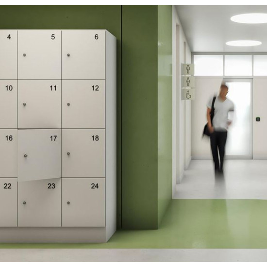 Salto XS4 Eco.lock locker slot, antraciet