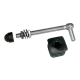 Locinox scharnier M12 met polyamide dop 30x30 - as 150 mm Locinox scharnier M12 met polyamide dop 30x30 - as 150 mm