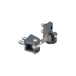 Locinox 4D opschroefbaar 180° scharnier M16 110 mm Zwart 2x Quick