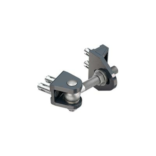 Locinox 4D opschroefbaar 180° scharnier M12 90 mm Aluminium 2x Quick Locinox 4D opschroefbaar 180° scharnier M12 90 mm Aluminium 2x Quick