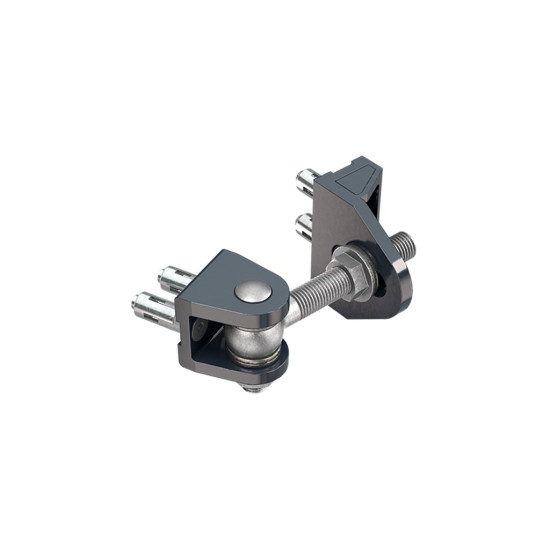 Locinox 4D opschroefbaar 180° scharnier M16 110 mm Aluminium 2x Quick Locinox 4D opschroefbaar 180° scharnier M16 110 mm Aluminium 2x Quick