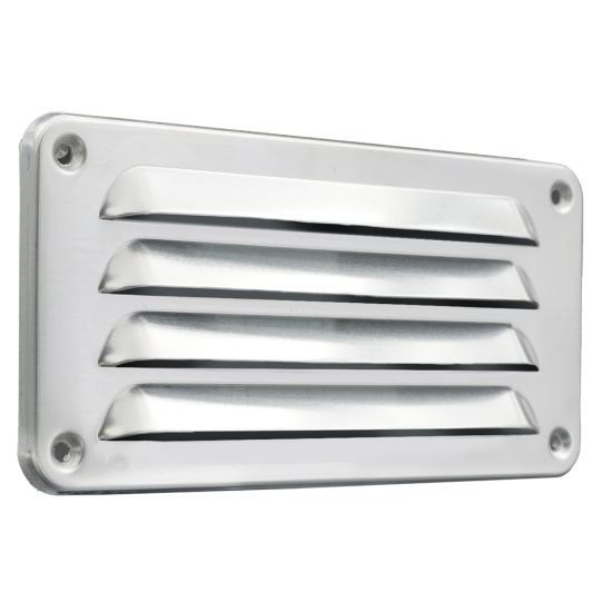 Schoepenrooster aluminium mill finish luchtdoorlaat 31