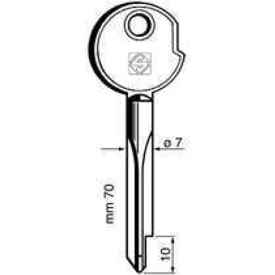 Silca kruissleutel XZ2A Zeiss-Ikon