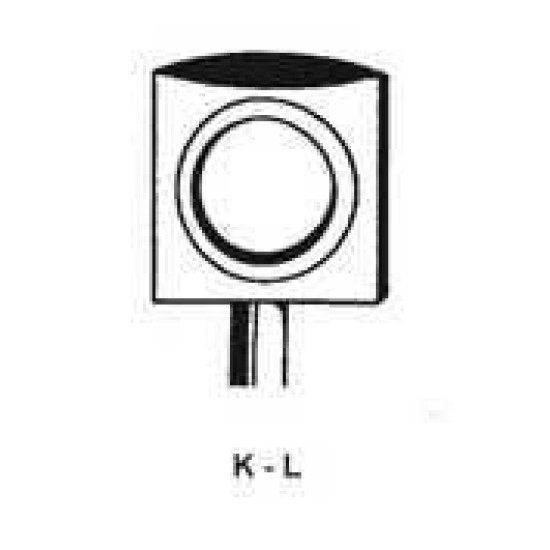 PIJPSLEUTEL BLIND ENKELBAARD VERNIK 6MM