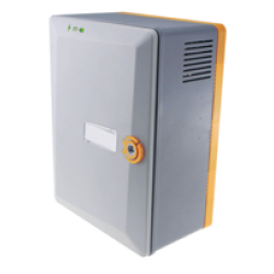 ABS KAST MET VOEDING 12V 3A MET EXTRA RUIMTE VOOR 1 X 7AH ACCU