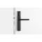 Salto XS4 One Elektronisch deurbeslag met L-kruk in zwart, blind, zwarte lezer, deurdikte 32-47 mm, IP55
