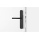 Salto XS4 One Elektronisch deurbeslag met L-kruk in zwart, blind, zwarte lezer, deurdikte 32-47 mm, IP55