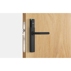 Salto XS4 One Elektronisch deurbeslag met L-kruk in zwart, blind, zwarte lezer, deurdikte 45-60 mm Salto XS4 One Elektronisch deurbeslag met L-kruk in zwart, blind, zwarte lezer, deurdikte 45-60 mm