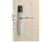 Salto XS4 One Elektronisch deurbeslag met U-kruk in geborsteld rvs, blind, witte lezer, deurdikte 32-47 mm