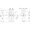 Salto XS4 One Elektronisch deurbeslag met U-kruk in geborsteld rvs, PC72, witte lezer, deurdikte 45-60 mm