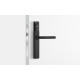 Salto XS4 One Elektronisch deurbeslag met privacy knop met L-kruk in zwart, blind, zwarte lezer, deurdikte 32-47 mm, IP55