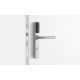Salto XS4 One S Elektronisch deurbeslag met L-kruk in geborsteld rvs, PC72, zwarte lezer, deurdikte 32-47 mm Salto XS4 One S Elektronisch deurbeslag met L-kruk in geborsteld rvs, PC72, zwarte lezer, deurdikte 32-47 mm