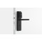 Salto XS4 One Elektronisch deurbeslag met code met privacy knop met U-kruk in zwart, PC72, zwarte lezer, deurdikte 32-47 mm