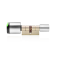 Salto NEO Elektronische europrofielcilinder met draaiknop in geborsteld chroom, 30/45K, zwarte lezer, SKG*** (IP66)
