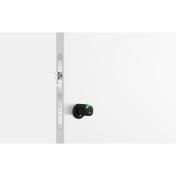 Salto NEO Elektronische europrofielcilinder met draaiknop in zwart, 60/35K, zwarte lezer, SKG*** (IP66)